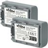 vhbw 2 x batteria vhbw 600mAh per videocamera fotocamera sostituisce Sony NP-FP30, NP-FP50, NP-FP51, NP-FP60, NP-FP70, NP-FP71, NP-FP90, NP-FP91
