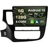 BXLIYER SXAUTO [6GB+128GB] Android 15 IPS Autoradio Per Mitsubishi Outlander (2012-2018) - Senza fili CarPlay/Android Auto - LED Camera + MIC - DAB Fast-boot Volante 360-Camera AHD WIFI - 2 Din 10.1 Pollici