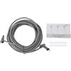 MENDUNER Kit Internet Satellitare, Cavo V2, Ricambio Professionale per Cavo di Prolunga per Cavo Kit Clip per Cavi per Satellite Rettangolare
