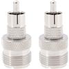 OTOTEC 2 connettori coassiali UHF SO239 femmina a RCA maschio, compatibili con radio Heathkit Ham