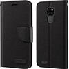 Shantime Custodia Portafoglio Flip in Tessuto Oxford Compatibile con Ulefone Note 7P, Cover Protettiva Magnetica con Slot Carte e Supporto(Nero)