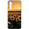 Mixroom - Cover Custodia Back case In TPU Silicone Morbida Per Samsung Galaxy A04S Fantasia Campo Di Girasoli Al Tramonto M774