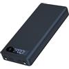 Sujurio 8X18650 Scatola Caricabatteria Power Bank Holder DIY Shell Dual USB 18650 Scatola di immagazzinaggio della batteria, Carica standard Nero