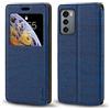Shantime Custodia Flip in Pelle PU con Finestra Visibile e Chiusura Magnetica Invisibile Compatibile con LG Wing 5G, Protezione Totale