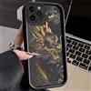 Hehuo Dragon Case for Iphone 16 Pro Max Case Silicone, All-Round Protection Shockproof Anti-Scratches TPU Case Cover for Iphone 12 13 14 15 16 Pro Max (Black,15Promax)