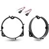 Superauto hi-fi Coppia Supporti Altoparlanti Adattatori Posteriori diametro 165 mm Compatibile con Fiat, Opel, Ford. Peugeot con adattatore cavi