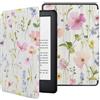CAEITLRSO Custodia Per Kindle Paperwhite Da 6 (7A/6A/5A Generazione - Modello Rilasciato Nel 2015/2013/2012: Dp75Sdi O Ey21) Custodia In Pelle Pu Paperwhite - Fiori Selvatici Primaverili Vivaci