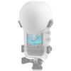 PULUZ Copriobiettivo per Insta360 X5 Invisible Dive Case, Insta 360 X5 Subacquea Impermeabile Subacquea Copertura Copriobiettivo, Accessori Action Camera (Bianco)