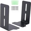 Plookyoe Supporti per Soundbar, Staffe da Parete, Supporto per Mensola da Parete Antigoccia, Facile da Installare, Staffa di Montaggio Universale per Altoparlanti della Soundbar