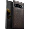 Carveit Cover Compatibile per Pixel 8 Pro Custodia Naturale Legno Ultra Sottile e Morbido TPU Protettiva per Google Pixel 8 Pro Case (Legno nero-Drago Cinese)
