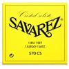 Savarez 656027 Corde per Chitarra Classica Alliance Cristal 570Cs Set Alta Tensione, Cristal Nylon, Rivestite Argentato, Giallo