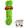 Generic Paracord di sopravvivenza, corda da campeggio per telone, fibbia in corda a riflettente per tenda da campeggio, fascette per tende, corde da trekking, per cam