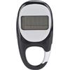 Vistreck Pedometro da Passeggio - Contapassi con Memoria Multifunzionale a Clip per Tracker di attività Sportive e di Viaggio (Nera)