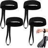 Genérico Cinghie elastiche per guanti da sci, manette da polso in nylon, 27,9 x 2,5 cm, 4 pezzi, cinturino per guanti da sci e snowboard, unisex, accessorio leggero anti-smarrimento da appendere