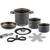 BRUNNER TORRALTA Ø 18cm Set PENTOLE SALVASPAZIO per Camper E Barche