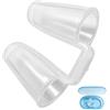 Générique Pinzette per naso - Tappo per apnea per il naso, tappo antisoffocamento in silicone, tappi per naso per la | clip per piscina, spiaggia, apnea, S