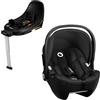 LIONELO Seggiolino Auto con Base MOXIE i-Size Ovetto SET per bambini 40-87 cm, Montaggio ISOFIX, Piede di Supporto, Protezione laterale, Regolazione poggiatesta, Riduttore Dri-Seat
