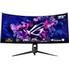 ASUS ROG Swift OLED PG39WCDM Monitor Gaming OLED Curvo da 39" pollici (3440x1440), 240 Hz e Tempo di Risposta 0,03 ms, G-SYNC, ROG Smart KVM, 90 W Type DisplayWidget Center, Nero