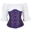 WLFFW Corsetto Sottoseno Gotico Corpetto Corset con Bluse e Camicie da Donna (EU(36-38) L, Nero Rosso)