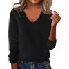 Generico Maglione Donna Invernale Maglioni Donna Invernali Scollo a V Particolari Maglioncini Lana Golf Pesante Maglie Curvy Morbido Oversize Caldo Mohair Sweater Pullover Tops Abbigliamento 12#bianco L