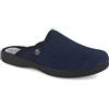 Fly Flot | Classic Man, Pantofole Uomo a Coste, Ciabatta con Tomaia in Velluto, Sottopiede in Microfibra, Blu, 44