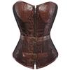 WLFFW Bustino Corpetto Donna Gotico Cerniera Steampunk EU(30-32) XS