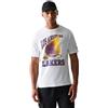 New Era NBA Graphic Ball Los Angeles Lakers Short Sleeve T-Shirt S