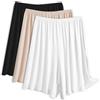 Generic Confezione da 3 pantaloncini culotte da donna moderni in spandex nudo a metà slip per sotto i vestiti XL