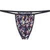 Hom Perizoma Viscaya Briefs da Uomo (Confezione da 1), Stampa Grossi Fiori Multico Sfondo Marina, XL
