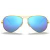 Ray-Ban Occhiali da Sole RB3025 112/4L Aviator Oro/Blu Unisex Polarizzati 58/14/135