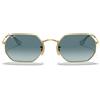 Ray-Ban Occhiali da Sole RB3556N 91233M Octagonal Oro Arista/Blu Sfumato Unisex 53/21/145