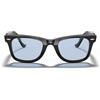 Ray-Ban Occhiali da Sole RB2140F 901/64 Wayfarer Nero/Blu Grigio Unisex 52/22/150