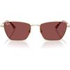 Ray-Ban Occhiali da Sole RB3783 921375 Drea Oro Pallido/Violetto Scuro Unisex 53/18/145
