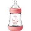 CHICCO CH BIB P5 150ML SLOW SIL GIRL - CHICCO - 986964955
