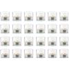 Nuptio Set di 24 Porta Tealight in Vetro Trasparente, 4.6cm x 4cm, per Meditazione Reiki Spa per Matrimoni Votive Candle Gardens