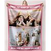 YUzzles Coperta Con Foto Personalizzate Plaid Di Testo Personalizzata Regali Personalizzato Per Compleanni, Anniversari Per Papà, Mamma, Bambini, Amici E Amanti Regalo Natale (2 Foto)