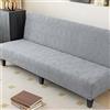 AHYBE Fodera Per Divano Senza Braccioli 3/4/2 Posti Senza Braccioli Elasticizzato, Copridivano Letto Estraibile Lavabile, Coperture Divano Clic Clac Antiscivolo Completa Pieghevole Divano Protezione(A,120-1