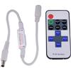 GIVBRO Mini LED Controller Dimmer con RF Wireless Telecomando DC 5 ~ 24 V 12 A