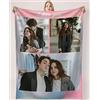 YUzzles Coperta Con Foto Personalizzate Plaid Di Testo Regali Per Compleanni, Anniversari Papà, Mamma, Bambini, Amici E Amanti Natale (3 Foto)