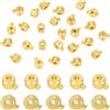 Beebeecraft 1 Scatola da 80 Pezzi di Perline di Chiusura per La Creazione di Gioielli Perline Distanziatrici in Ottone Placcato Oro 18K Perline di Chiusura A Colonna per Bracciali Collane Accessori