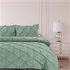 Bronwen Mathews Set copripiumino super king size, con 2 federe, in morbida microfibra, senza pieghe, verde salvia (verde salvia, super king size)
