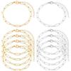 Beebeecraft 10 pz 2 colori Kit Braccialetto con Ciondoli In Oro Catena A Graffetta per La Creazione di Gioielli Braccialetti 304 braccialetti In Acciaio Inossidabile Placcato Oro 18K Argento Estensore