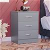Vida Designs Cassettiera, Legno ingegnerizzato, Grigio, H 56cm x W 40cm x D 36cm