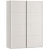 LBSIGN Armadio Guardaroba 2 Ante Scorrevoli Con Barra Appendiabiti Sofi Beige