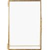 OEBUAFI Cornice per Foto in Vetro in Ottone Antico con Serratura, Cornice da Tavolo, Decorativa per Mensola per Stampe Artistiche, Espositore da ((Effettua un ordine per 15,2x20,3 cm) (dimensioni)