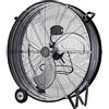 Melchioni Family | Ventilatore Industriale con Ruote, 3 Pale in Metallo, 3 Velocità, Diametro 75 cm, Maniglie e Ruote per Facile Trasporto, Colore Nero