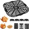 Yabound Piastra per barbecue, accessori per friggitrice ad aria calda, griglia per friggitrice ad aria calda con 4 tamponi in gomma, per Instant Pot Vortex Plus 6QT