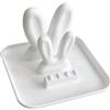 Generic Supporto per coperchio del piano di lavoro, poggia spatola con orecchie da coniglio, porta cucchiaio con design, porta utensili da cucina con poggiamestolo, poggia cucchiaio creativo per