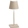 Zafferano Poldina Mini Pro LED lampada da tavolo Sabbia