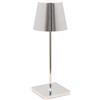 Zafferano Poldina Mini Pro LED lampada da tavolo Cromo lucido